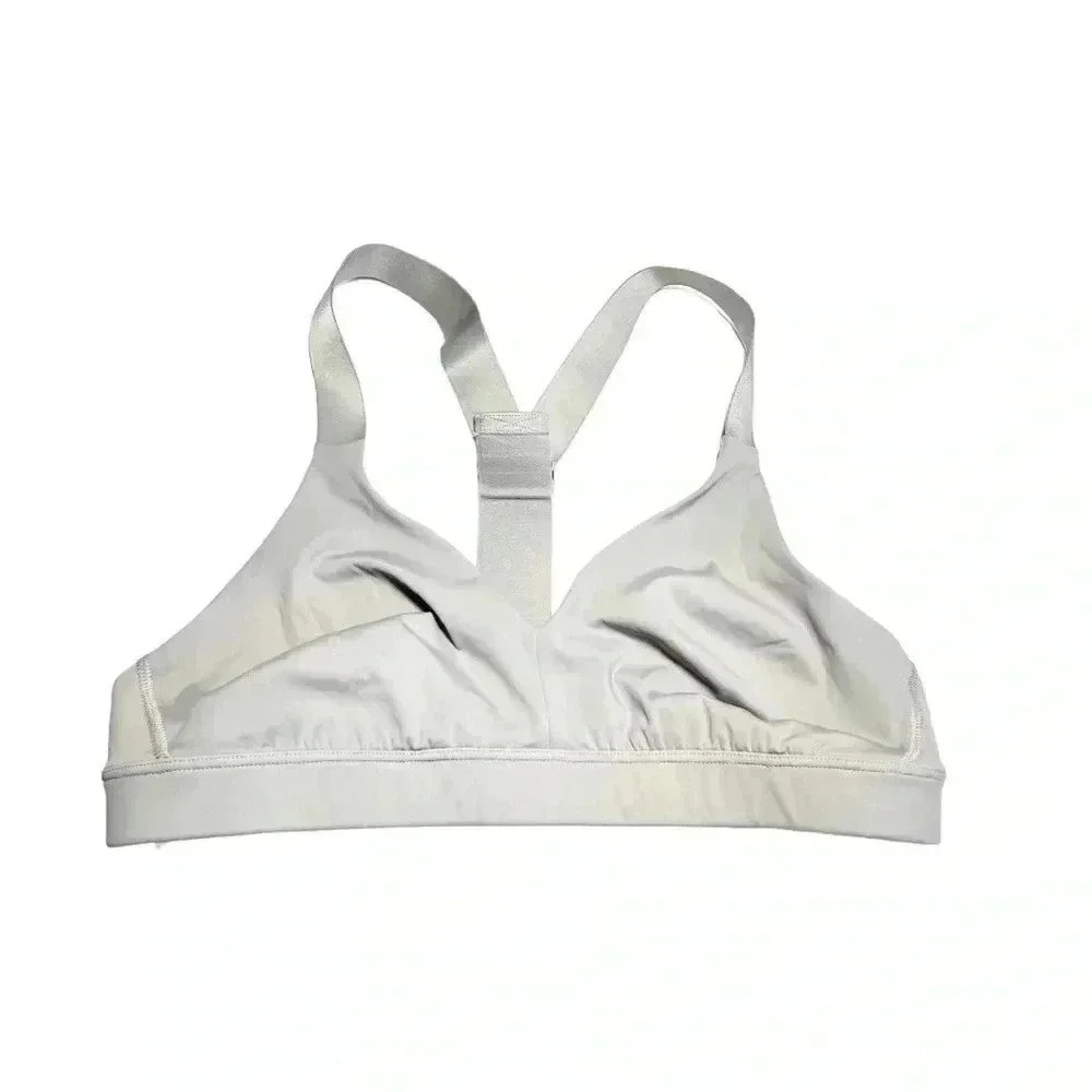 ATHLETA WOMEN’S LOW IMPACT SPORTS BRA•SIZE S (For A-C Cups)•LIGHT GREY• NWT•